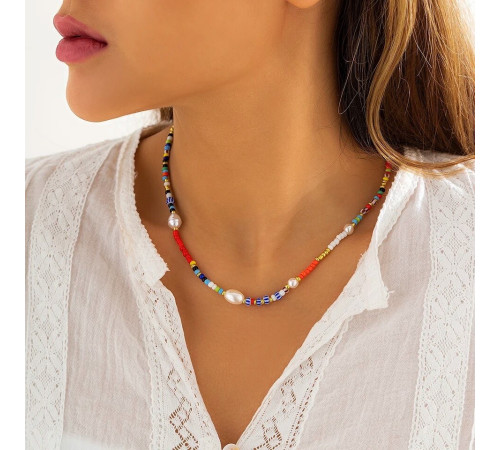 Чокер намисто з різнобарвними намистинами для краси та молодості