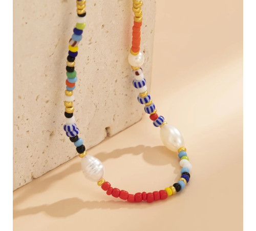 Чокер намисто з різнобарвними намистинами для краси та молодості