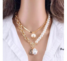 Чокер Комплект Перлинне намисто з підвіскою для стильної дівчини