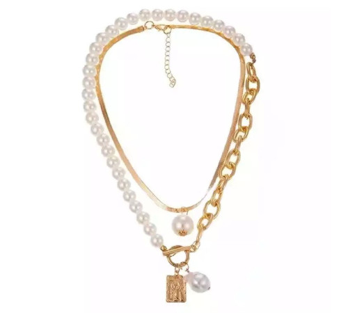 Чокер Комплект Перлинне намисто з підвіскою для стильної дівчини