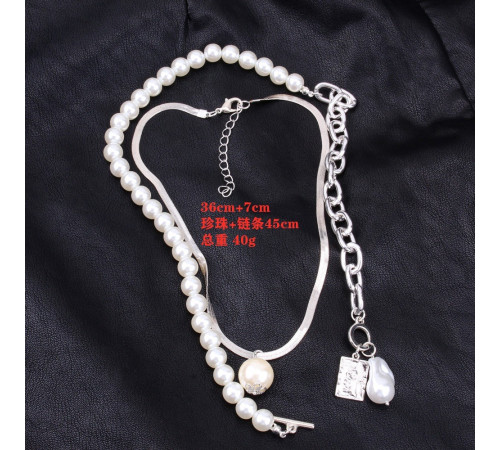 Чокер Комплект Перлинне намисто з підвіскою для стильної дівчини