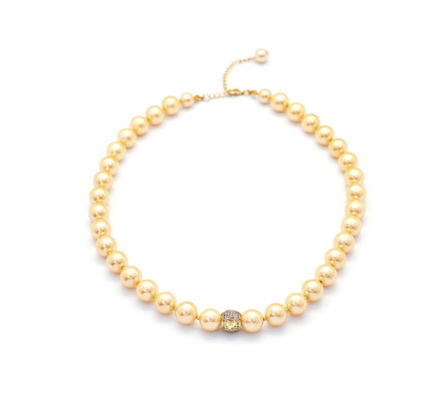 Перлове Золоте намисто зі Слогом Ом клас ААА від Ліліан Ту Малайзія