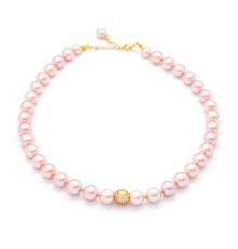 Перлове Рожеве намисто зі Слогом Ом клас ААА від Ліліан Ту Малайзія