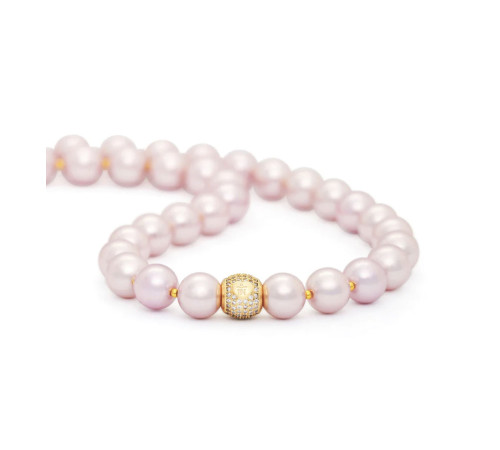 Перлове Рожеве намисто зі Слогом Ом клас ААА від Ліліан Ту Малайзія