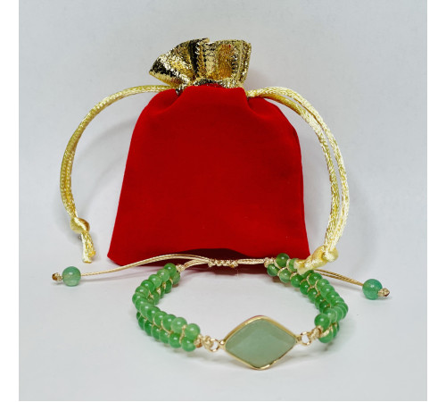 Тибетський плетений браслет із Нефриту для приваблення багатства