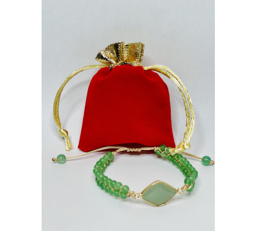 Тибетський плетений браслет із Нефриту для приваблення багатства