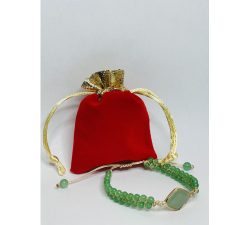 Тибетський плетений браслет із Нефриту для приваблення багатства