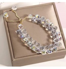 Браслет із гірського кристала гранованого Імператорська Аврора дарує нескінченне багатство та мудрість від Ліліан