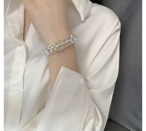 Браслет із гірського кристала гранованого Імператорська Аврора дарує нескінченне багатство та мудрість від Ліліан