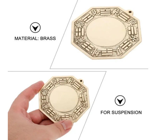 Дзеркало Багуа мідне Сінгапур сильний захист від негативної енергії Ци та злих духів