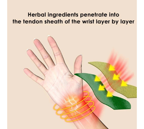 Турмаліновий пластир для терапії артриту зап'ястка, великого пальця, шия, спина, коліна 10 шт.