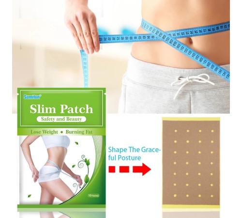 Турмаліновий пластир для зниження та спалювання жиру 10 штук