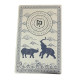 Срібна картка Слон і Носоріг амулет для захисту від пограбування та втрати грошей