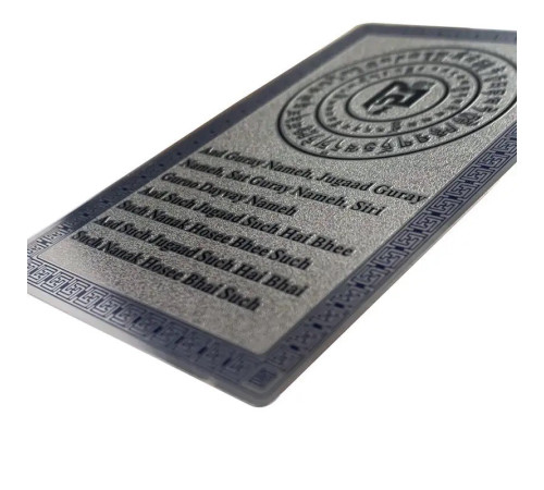 Срібна картка Слон і Носоріг амулет для захисту від пограбування та втрати грошей