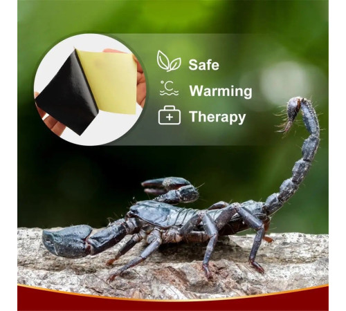 Пластир із отрутою скорпіона Дасецзи знеболювальний терапевтичний 8 штук