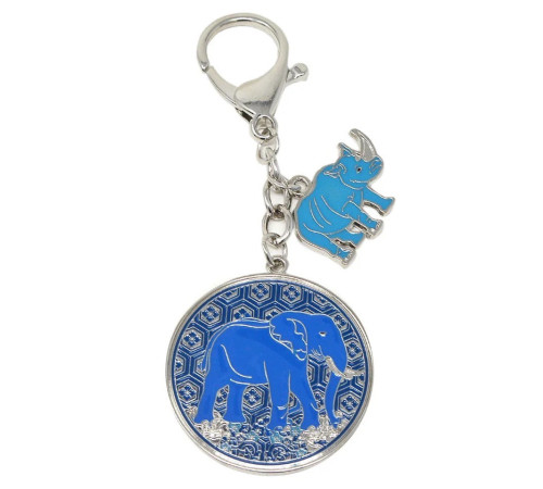 Брелок амулет Синій слон і Синій носоріг від Ліліан Ту