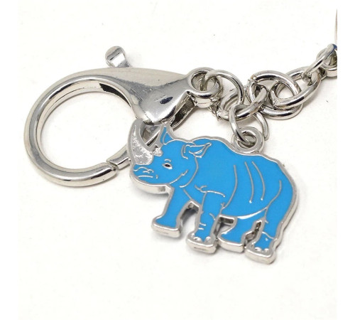 Брелок амулет Синій слон і Синій носоріг від Ліліан Ту