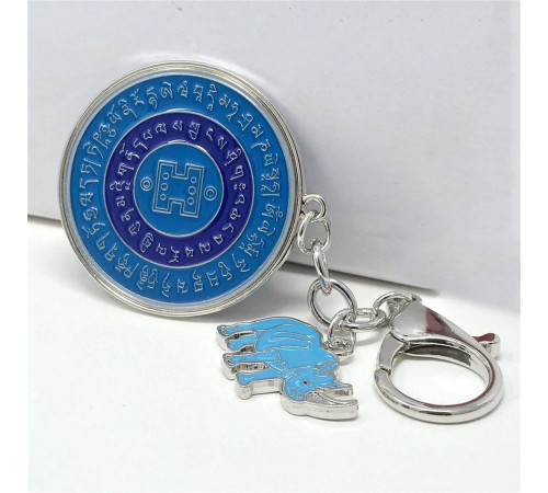 Брелок амулет Синій слон і Синій носоріг від Ліліан Ту