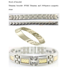Титано -  германієві та вольфрамові магнітні браслети з керамікою  4 в 1