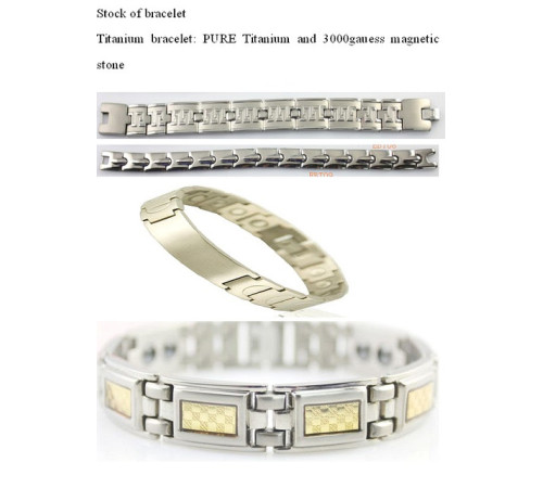 Титано -  германієві та вольфрамові магнітні браслети з керамікою  4 в 1