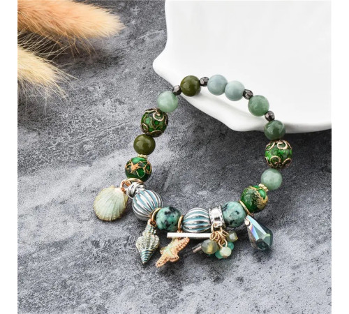 Смарагдово-зелений Браслет із Турмаліну для чудового Зрісту успіху та удачі від Ліліан Ту