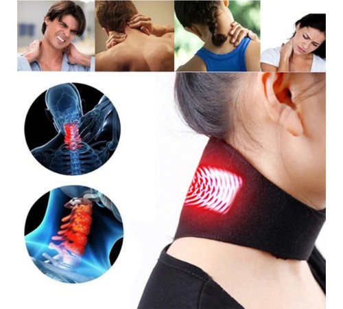 Турмалінова з біофотонами та магнітами пов'язка на шию