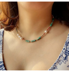 Чокер намисто з різнобарвними намистинами для краси та молодості та удачі