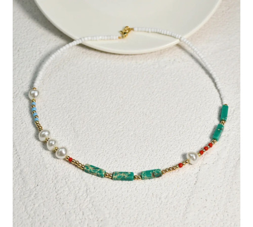 Чокер намисто з різнобарвними намистинами для краси та молодості та удачі