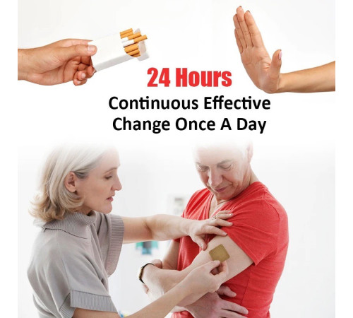 Антинікотиновий пластир із турмаліном Stop Smoking від куріння легкий спосіб кинути курити