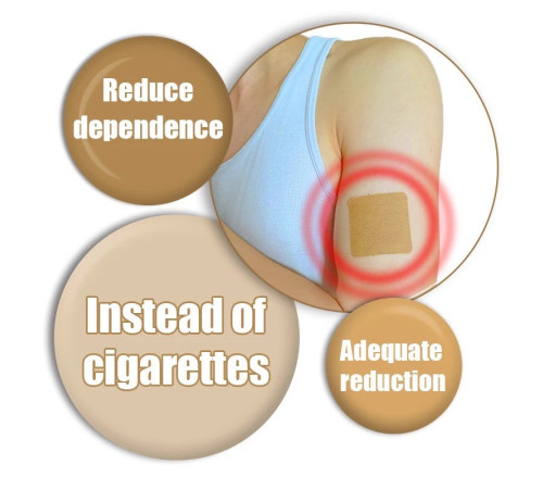 Антинікотиновий пластир із турмаліном Stop Smoking від куріння легкий спосіб кинути курити