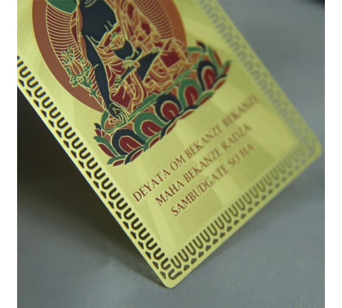 Тибетська Картка Будда Медицини для зцілення з мантрою