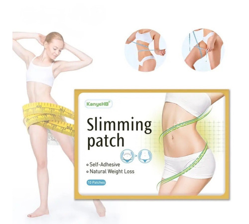 Пластир для зниження ваги та спалювання жирів із турмаліном та інфрачервоним променем 10 шт.