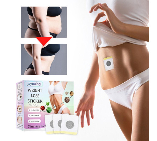 Трав'яний пластир для зниження ваги зменшення живота та талії, спалювання жирів WEIGHT LOSS STICKER 30 шт.