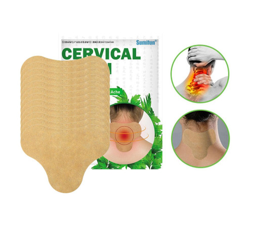 Турмаліновий натуральний шийний пластир від болю в суглобах ревматичний із полином 12 шт.