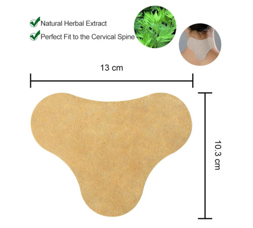 Турмаліновий натуральний шийний пластир від болю в суглобах ревматичний із полином 12 шт.