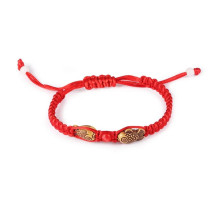 Тибетський браслет червона нитка подвійна щаслива риба Арована для удачі та багатства