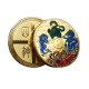 Золота монета Чотири сузір'я Зеленого Дракона, Білого Тигра, Чорної Черепахи й Багрового Фенікса для удачі