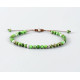 Тибетський браслет із зеленого турмаліну ручної роботи для багатства, удачі та здоров'я