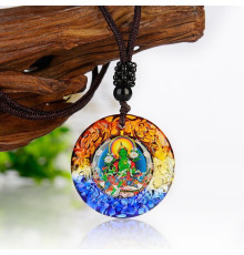 Зелена Тара Тибетська підвіска Сакральний Талісман для здійснення бажань і захист