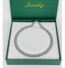 Перлове намисто з морського сірого з блакитним відливом перлів Akoya Малайзія Клас AAA