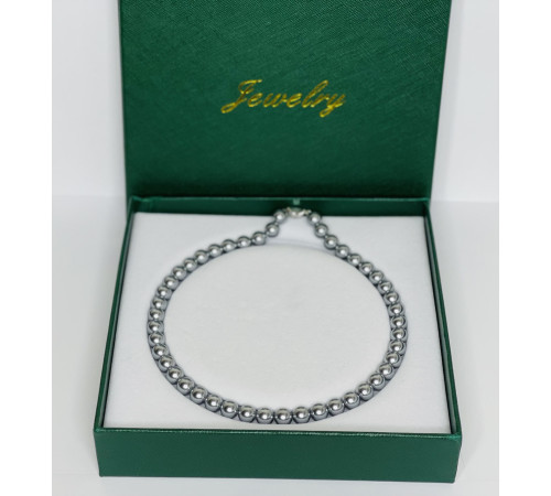 Перлове намисто з морського сірого з блакитним відливом перлів Akoya Малайзія Клас AAA