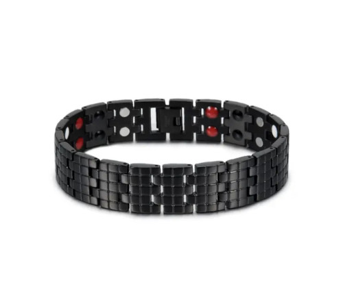 Чоловічий титановий магнітний з турмаліном ік і германієм браслет Тяшини 5в1