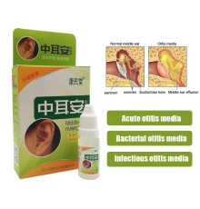 Китайські Вушні краплі антибактеріальні від отиту та запалення вуха, від закладеності