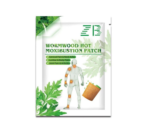 Турмаліновий пластир з екстрактом полину й імбиром знеболювальний знімає біль на всіх ділянках тіла 6 шт.