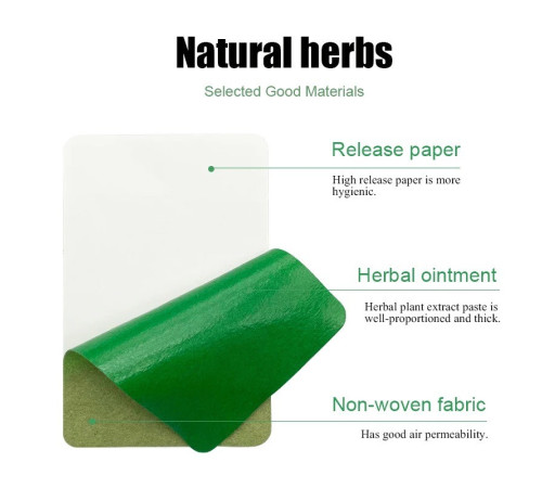 Турмаліновий пластир з екстрактом полину й імбиром знеболювальний знімає біль на всіх ділянках тіла 6 шт.