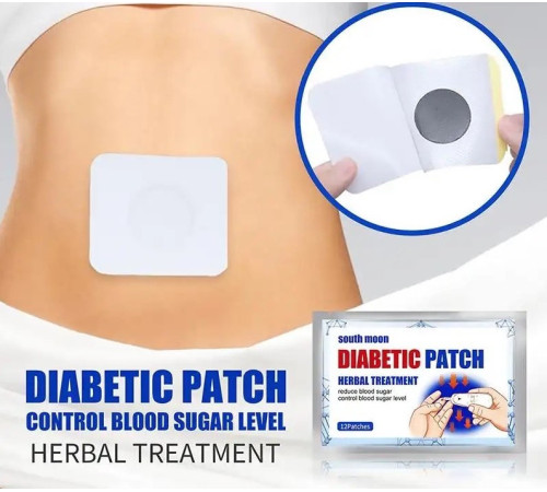 Трав'яний китайський пластир від цукрового діабету Diabetic Patch 12 шт.