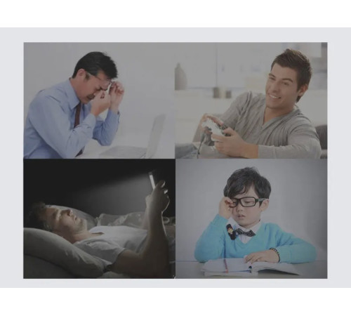 Турмалінова маска для очей з іонами срібла, магнітами та біофотонами