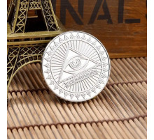 Масонська монета багатства для щастя, удачі та гарних грошей