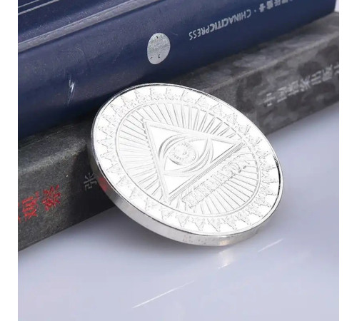 Масонська монета багатства для щастя, удачі та гарних грошей