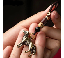 Брелок Грошова Собака для багатства та процвітання